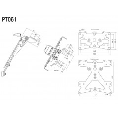 RIZOMA Portamatrículas Universal - Kit con luz y catadióptrico PT061