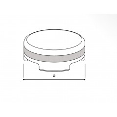 RIZOMA Clutch fluid / brake fluid reservoir cover (Ø 42 mm - M37x4) TP014