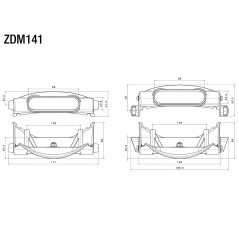 RIZOMA Adaptador Intermitentes OEM/Rizoma (tracero) para asiento monoposto ZDM141