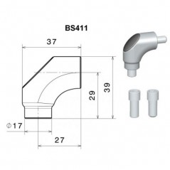 RIZOMA Adaptador espejo retrovisor BS411