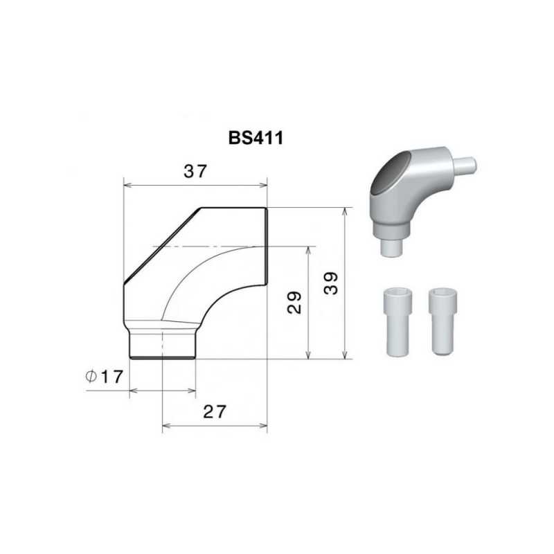 RIZOMA REARVIEW MIRROR ADAPTOR BS411