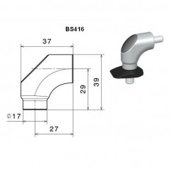 RIZOMA Adaptador espejo retrovisor BS416