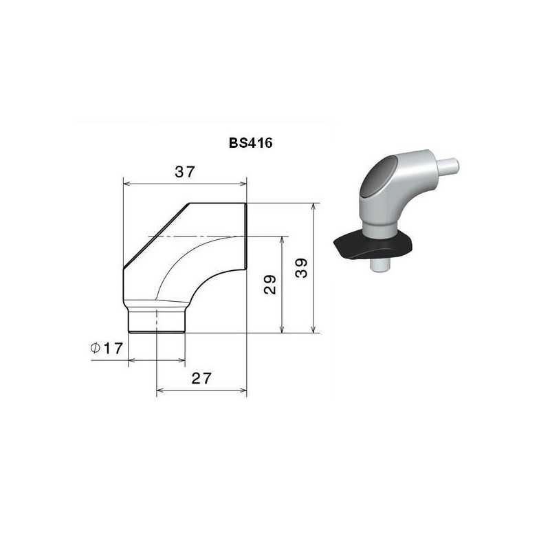 RIZOMA Adaptador espejo retrovisor BS416