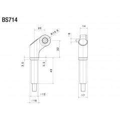 RIZOMA Adaptador espejo retrovisor BS714
