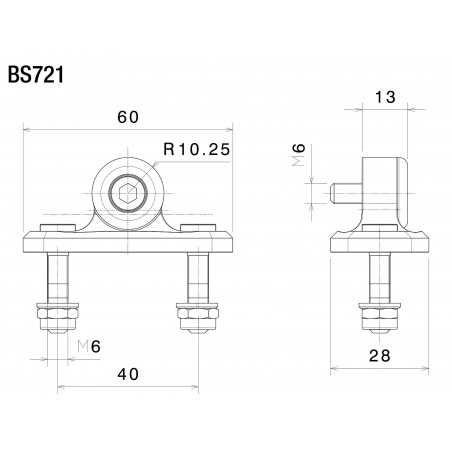 RIZOMA REARVIEW MIRROR ADAPTOR BS721