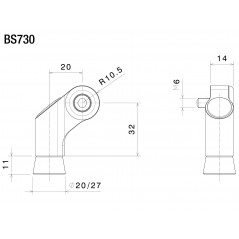 RIZOMA REARVIEW MIRROR ADAPTOR BS730