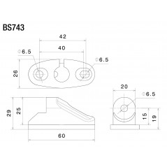RIZOMA Adaptador espejo retrovisor BS743