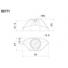 RIZOMA Adaptador espejo retrovisor BS771