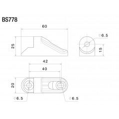 RIZOMA REARVIEW MIRROR ADAPTOR BS778