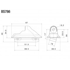 RIZOMA Adaptador espejo retrovisor BS786