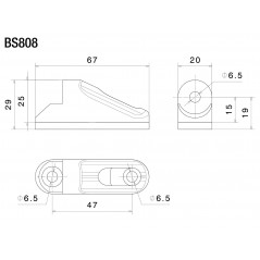 RIZOMA Adaptador espejo retrovisor BS808