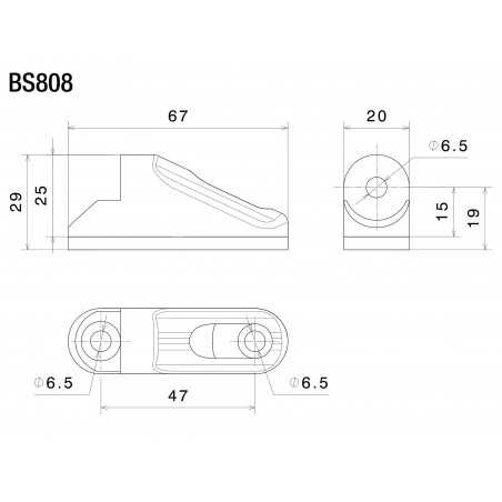 RIZOMA Adaptador espejo retrovisor BS808