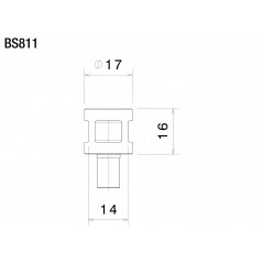 RIZOMA Adaptador espejo retrovisor BS811