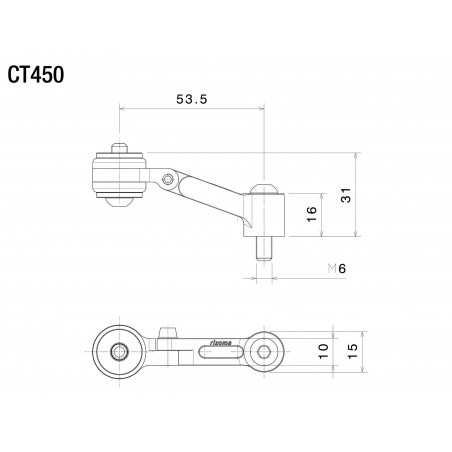RIZOMA Brake fluid / clutch fluid reservoir support CT450