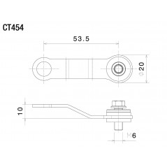 RIZOMA Brake fluid / clutch fluid reservoir support CT454