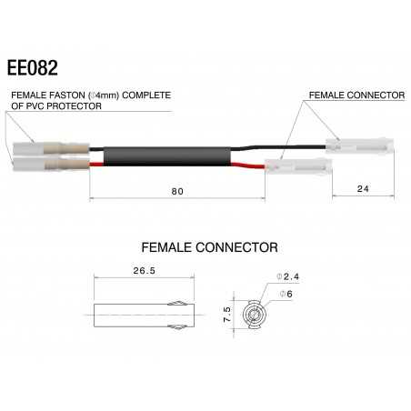 RIZOMA Kits de cableado para mini intermitentes (10 W / 10 Ω) EE082