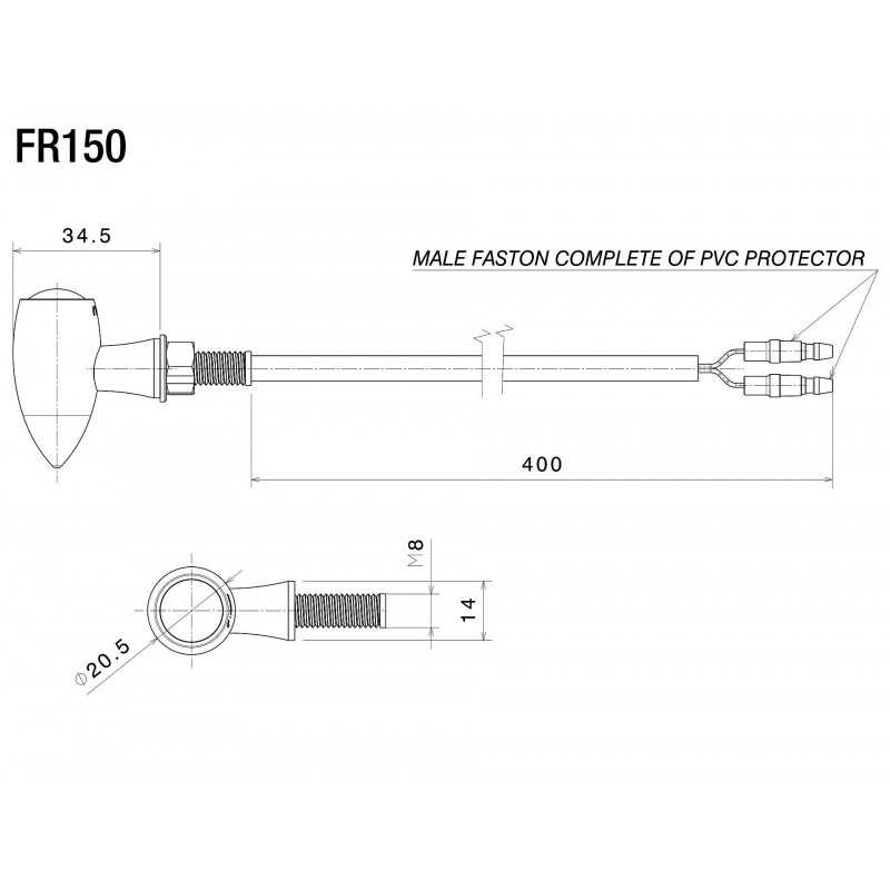 RIZOMA Mini universal flashing CLUB FR150