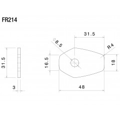 RIZOMA Adaptador mini intermitente FR214