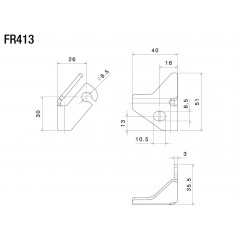 RIZOMA Adaptador de intermitentes delanteros FR413