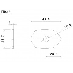 RIZOMA Turn signal hole cover FR415
