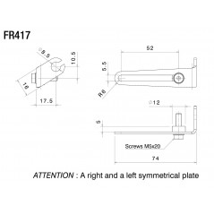 RIZOMA Turn signal hole cover FR417