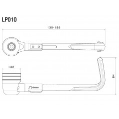 RIZOMA Brake and clutch lever protector PROGUARD SYSTEM LP010