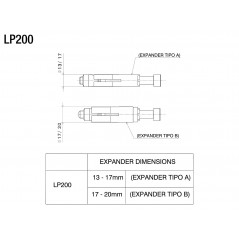 RIZOMA Adapter fitting for protector PROGUARD SYSTEM Ø 13-20mm LP200