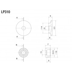 RIZOMA Adapter fitting for protector PROGUARD SYSTEM LP310