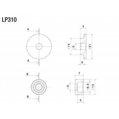 RIZOMA Adapter fitting for protector PROGUARD SYSTEM LP310