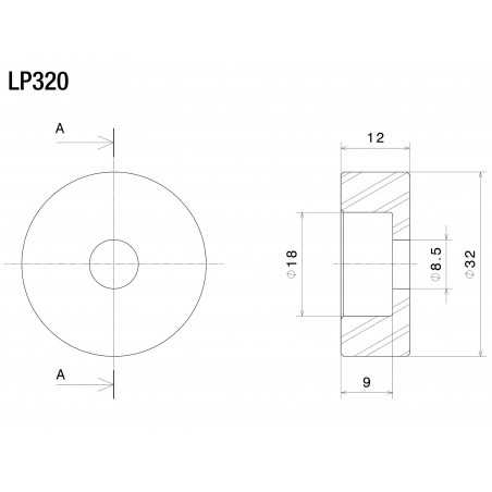 RIZOMA Herraje adaptador para protector PROGUARD SYSTEM LP320