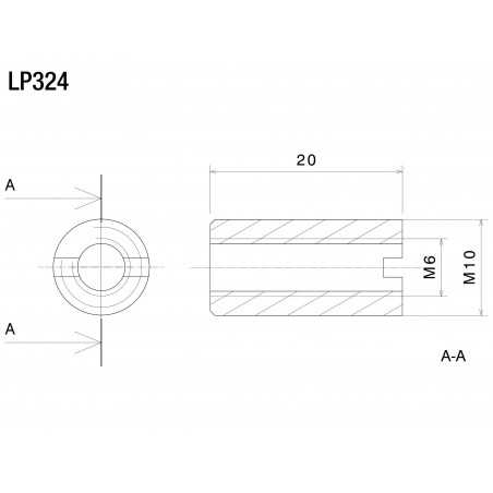 RIZOMA Herraje adaptador para protector PROGUARD SYSTEM LP324