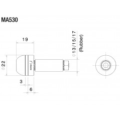 RIZOMA Contrapesos de Manillar MA530 para Aros Aluminio, Color SWITCH