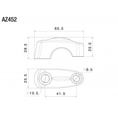 RIZOMA Handlebar support risers AZ452