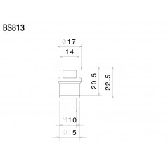 RIZOMA REARVIEW MIRROR ADAPTOR BS813