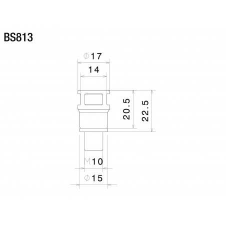 RIZOMA REARVIEW MIRROR ADAPTOR BS813