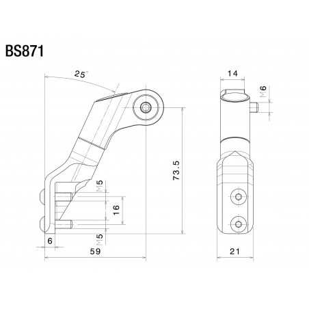 RIZOMA REARVIEW MIRROR ADAPTOR BS871