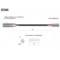RIZOMA Cables instalacion intermitentes sin cortar originales EE088