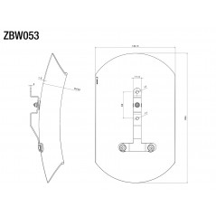 RIZOMA Mudguards for license plate holder SIDE ARM ZBW053