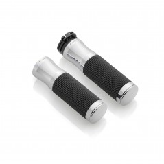 RIZOMA Puños aluminio mecanizado y goma SPORT Ø 25,4 mm (1 Inch) Harley Davidson GR232