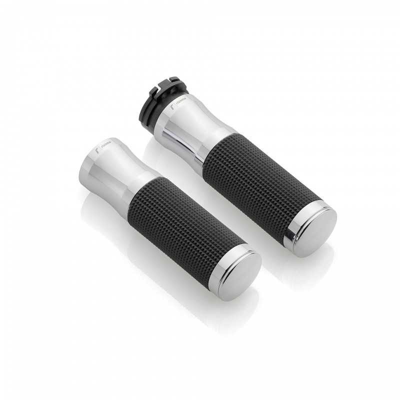 RIZOMA Puños aluminio mecanizado y goma SPORT Ø 25,4 mm (1 Inch) Harley Davidson GR232