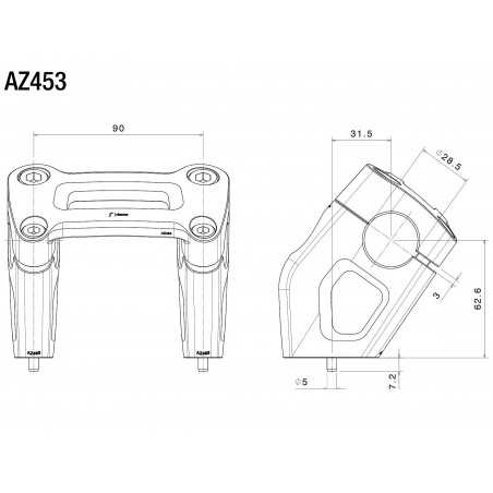 RIZOMA Tall sloping turrets AZ453