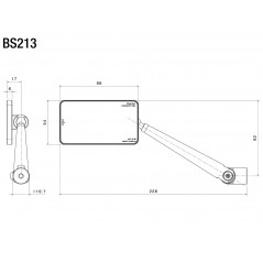 RIZOMA Espejo retrovisor QUANTUM SIDE BS213