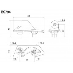 RIZOMA Mirror mounting kit for fairing BS794
