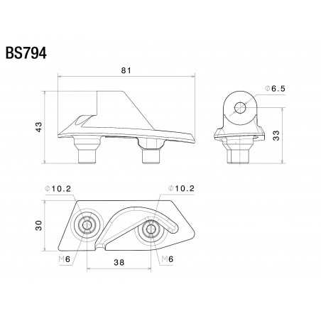 RIZOMA Kit de montaje espejo para carenado BS794
