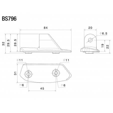 RIZOMA Rear view mirror mounting kit BS796