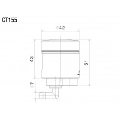 RIZOMA Deposito de fluido embrague NOTCH CT155