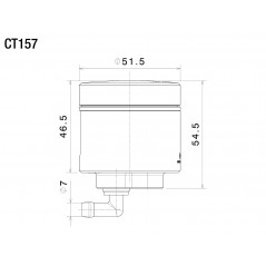 RIZOMA Depósito de fluido freno delantero NOTCH - Diseño elegante y resistente CT157