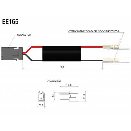 RIZOMA Wiring kit for front turn signal EE165