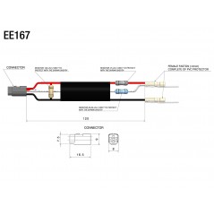 RIZOMA Wiring kit with resistance for front indicator EE167
