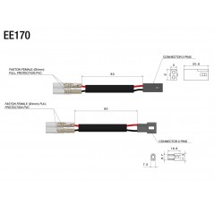 RIZOMA Wiring kit for front turn signal EE170